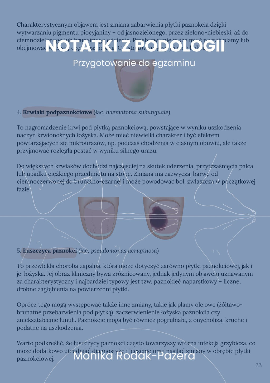 Notatki z podologii - przygotowanie do egzaminu - ebook