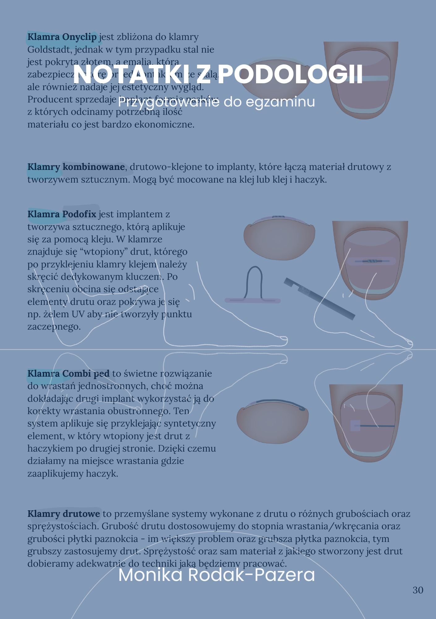 Notatki z podologii - przygotowanie do egzaminu - ebook